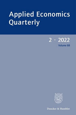 Applied Economics Quarterly. Konjunkturpolitik.