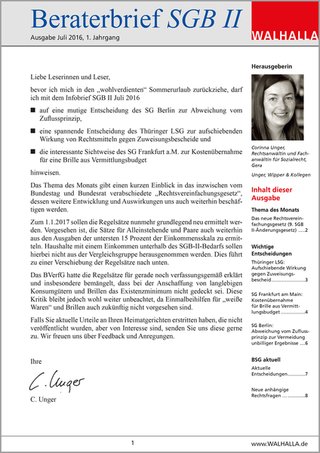 Beraterbrief SGB II digital