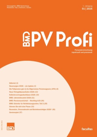 BMD PV Profi – Personalverrechnung topaktuell und praxisnah BMD PV Profi – Personalverrechnung topaktuell und praxisnah