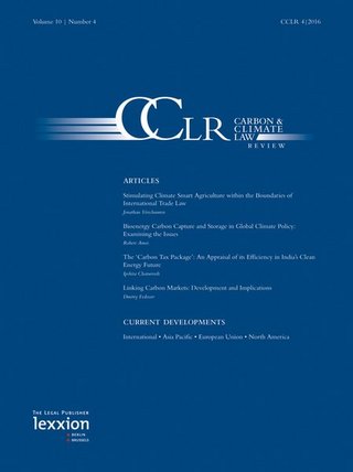 Carbon & Climate Law Review - CCLR Carbon & Climate Law Review - CCLR