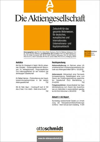 Die Aktiengesellschaft Die Aktiengesellschaft