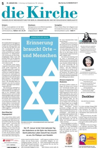 die Kirche - Evangelische Wochenzeitung die Kirche - Evangelische Wochenzeitung