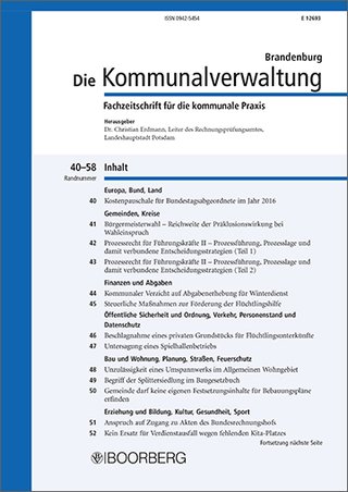 Die Kommunalverwaltung