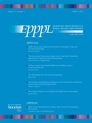 European Procurement &amp; Public Private Partnership Law Review - EPPPL