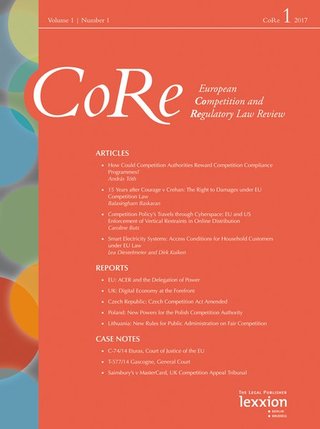 Europen Competition and Regulatory Law Review - CoRe