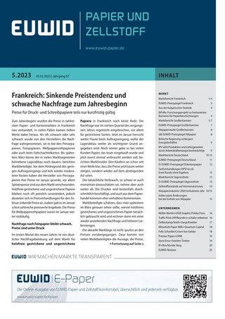 EUWID Papier und Zellstoff EUWID Papier und Zellstoff