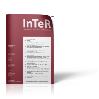 Fachzeitschrift für Innovations- und Technikrecht (InTeR)