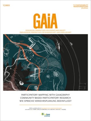 GAIA – Ecological Perspectives for Science and Society GAIA – Ecological Perspectives for Science and Society
