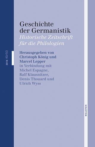 Geschichte der Germanistik Geschichte der Germanistik