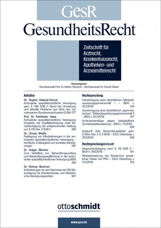 GesundheitsRecht GesundheitsRecht