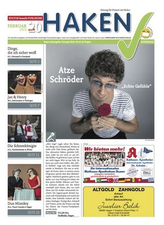 HAKEN – Zeitung für Freizeit, Kino, Kunst und Kultur in Hagen und EN-Kreis