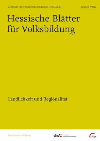 Hessische Blätter für Volksbildung Hessische Blätter für Volksbildung