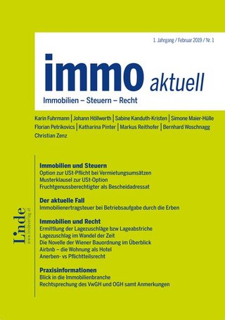immo aktuell Immobilien - Steuern - Recht