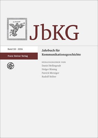 Jahrbuch fuer Kommunikationsgeschichte Jahrbuch fuer Kommunikationsgeschichte