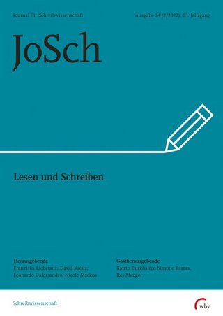 JoSch - Journal für Schreibwissenschaft JoSch - Journal für Schreibwissenschaft