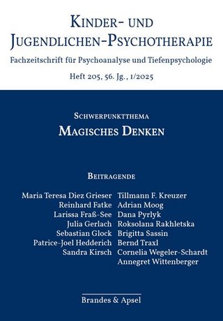 Kinder- und Jugendlichen-Psychotherapie – Fachzeitschrift für Psychoanalyse und Tiefenpsychologie Kinder- und Jugendlichen-Psychotherapie – Fachzeitschrift für Psychoanalyse und Tiefenpsychologie