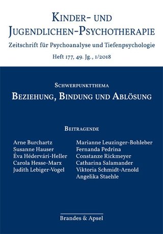 Kinder- und Jugendlichen-Psychotherapie – Fachzeitschrift für Psychoanalyse und Tiefenpsychologie