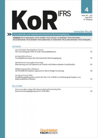 KoR - Zeitschrift für internationale und kapitalmarktorientierte Rechnungslegung