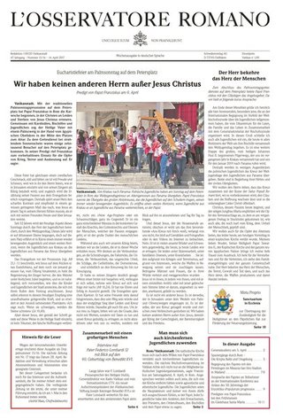 L´Osservatore Romano L´Osservatore Romano