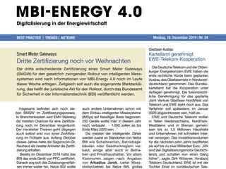 MBI-Energy 4.0 - Digitalisierung in der Energiewirtschaft