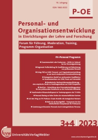 Personal- und Organisationsentwicklung in Einrichtungen der Lehre und Forschung Personal- und Organisationsentwicklung in Einrichtungen der Lehre und Forschung