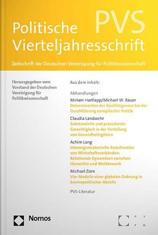 Politische Vierteljahresschrift Politische Vierteljahresschrift