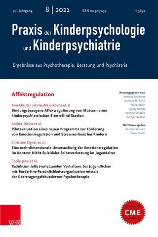 Praxis der Kinderpsychologie und Kinderpsychiatrie