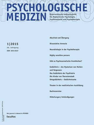 Psychologische Medizin Psychologische Medizin