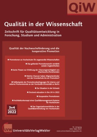 Qualität in der Wissenschaft Qualität in der Wissenschaft