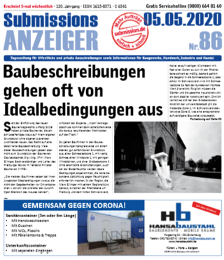 Submissions-Anzeiger Submissions-Anzeiger