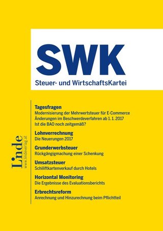 SWK Steuer- und WirtschaftsKartei SWK Steuer- und WirtschaftsKartei