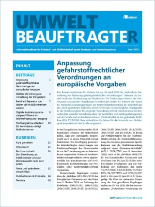 UmweltbeauftragteR – Ihr Infodienst für technischen Umweltschutz UmweltbeauftragteR – Ihr Infodienst für technischen Umweltschutz