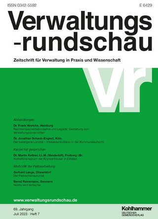 Verwaltungsrundschau Verwaltungsrundschau