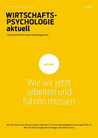 Wirtschaftspsychologie aktuell Wirtschaftspsychologie aktuell
