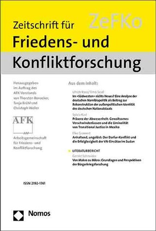 Zefko - Zeitschrift für Friedens-und Konfliktforschung Zefko - Zeitschrift für Friedens-und Konfliktforschung