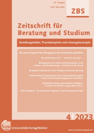 Zeitschrift für Beratung und Studium Zeitschrift für Beratung und Studium