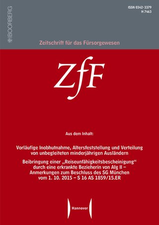 Zeitschrift für das Fürsorgewesen (ZfF)