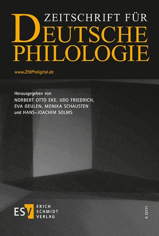 Zeitschrift für deutsche Philologie Zeitschrift für deutsche Philologie
