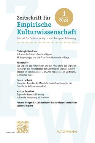 Zeitschrift für Empirische Kulturwissenschaft (früher: Zeitschrift für Volkskunde) Zeitschrift für Empirische Kulturwissenschaft (früher: Zeitschrift für Volkskunde)