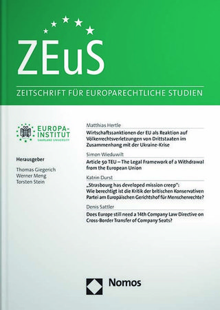 Zeitschrift für europarechtliche Studien - ZEuS
