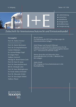 Zeitschrift für Immissionsschutzrecht und Emissionshandel - I+E