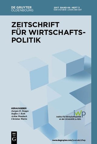 Zeitschrift für Wirtschaftspolitik Zeitschrift für Wirtschaftspolitik