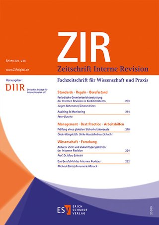 Zeitschrift Interne Revision ZIR Zeitschrift Interne Revision ZIR