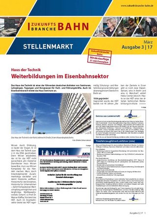 Zukunftsbranche Bahn Stellenmarkt Zukunftsbranche Bahn Stellenmarkt