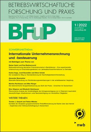 Betriebswirtschaftliche Forschung und Praxis (BFuP) Betriebswirtschaftliche Forschung und Praxis (BFuP)