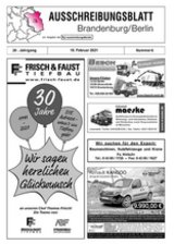 Ausschreibungsblatt Brandenburg/Berlin