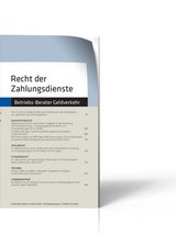 Recht der Zahlungsdienste (RdZ)