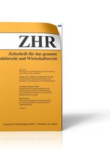 Zeitschrift für das gesamte Handelsrecht und Wirtschaftsrecht (ZHR)