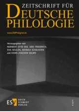 Zeitschrift für deutsche Philologie