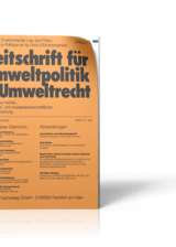 Zeitschrift für Umweltpolitik und Umweltrecht (ZfU)